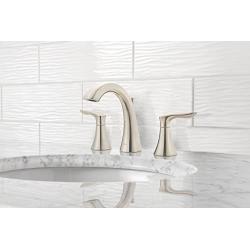 Pfister Weller LG49WR0K Widespread Bath Faucet, brushed nickel finish