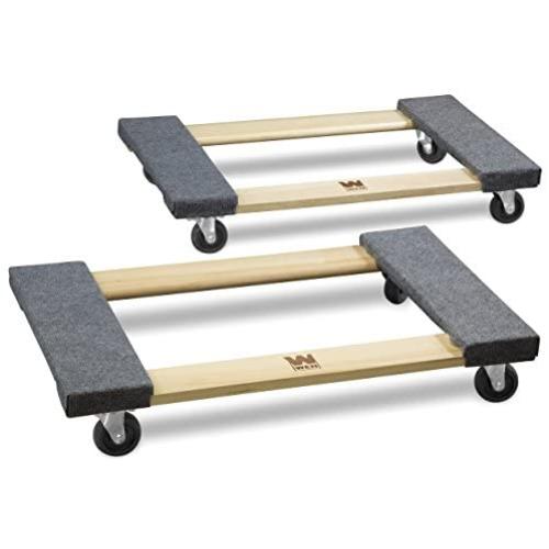 WEN 721830 1000 lbs. Capacity 18 in. x 30 in. Hardwood Movers Dolly (2-Pack)