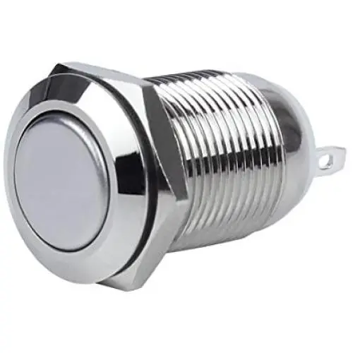 Larcele Mini Push Button Switch Waterproof Momentary Metal Automatic Return Button Switch JSANKG-01,5 Pieces (12mm) Larcele Mini Push Button Switch Waterproof Momentary Metal Automatic Return Button Switch JSANKG-01,5 Pieces (12mm)