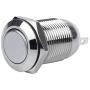 Larcele Mini Push Button Switch Waterproof Momentary Metal Automatic Return Button Switch JSANKG-01,5 Pieces (12mm)