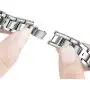 JSGJMY Bling Bands Compatible with Apple Watch Band 38mm 40mm 42mm 44mm Series 5/4/3/2/1 Women Diamond Rhinestone X-Link Metal Jewelry Bracelet(Silver, 38mm/40mm)