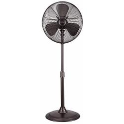 Hunter 90439 16” RETRO Stand Fan with Onyx Copper Finish