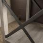 Thomas 18 Inch Metal X Side Table with Grey Wash Finish