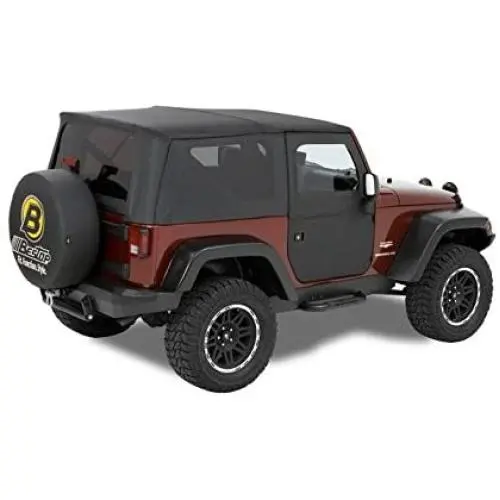 Bestop 5179835 Black Diamond 2-Piece Fabric Doors for 2007-2018 Wrangler - Front Bestop 5179835 Black Diamond 2-Piece Fabric Doors for 2007-2018 Wrangler - Front