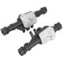 Front Axle Housing,1:10 Metal Front&Rear Axle Housing RC Upgrade Parts Accessory Compatible with Traxxas TRX4 RC Model Car(Black Silver)