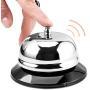 UCEC Call Bell, NO Receptionist Sign, 3.35 Inch Metal Construction Desk Service Dinner Bell, Please Ring Bell Sign for Service Assistance for Hotels, Schools, Restaurants, Reception Areas, Hospitals
