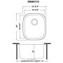 Ruvati 15 x 18 Inch Undermount 16 Gauge Stainless Steel Bar Prep Sink - RVM4110