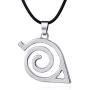 5PCS Cosplay Adjustable Metal Leaf Village Headband Ninja Uchiha Sasuke Kakashi Set Ring Necklace