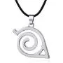 5PCS Cosplay Adjustable Metal Leaf Village Headband Ninja Uchiha Sasuke Kakashi Set Ring Necklace
