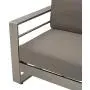 Christopher Knight Home Cape Coral Outdoor Loveseat Sofa with Tray, Khaki