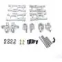 Tongina Upgrade Metal Front/Rear Swing Arms & Steering Hub C Seat Parts Kit for WLtoys 144001 RC Car Replacements - Silver Tongina Upgrade Metal Front/Rear Swing Arms & Steering Hub C Seat Parts Kit for WLtoys 144001 RC Car Replacements - Silver