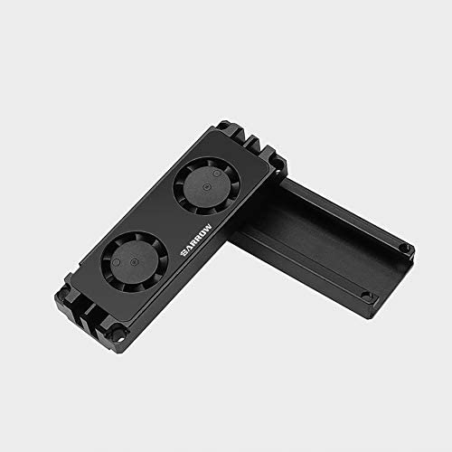 Barrow SSD 2280 22110 PCIE SATA M.2 Hard Drive Memory Dual Fan Heat Sink (Black) Barrow SSD 2280 22110 PCIE SATA M.2 Hard Drive Memory Dual Fan Heat Sink (Black)
