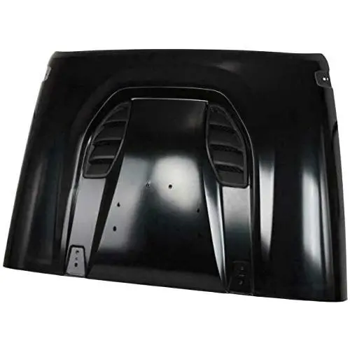 AL4X4 Compatible with The 10th Anniversary Hood Hard Rock Style Full Metal Vented Heat Reduction Hood 2007-2017 Jeep Wrangler JK JKU, Black AL4X4 Compatible with The 10th Anniversary Hood Hard Rock Style Full Metal Vented Heat Reduction Hood 2007-2017 Jeep Wrangler JK JKU, Black