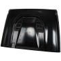 AL4X4 Compatible with The 10th Anniversary Hood Hard Rock Style Full Metal Vented Heat Reduction Hood 2007-2017 Jeep Wrangler JK JKU, Black