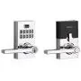 Kwikset 99170-005 SmartCode 917 Keyless Entry Contemporary Residential Keypad Electronic Lever Lock Deadbolt Alternative with Halifax Door Handle and SmartKey Security, Polished Chrome