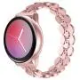 TOTOUTHS Compatible with Samsung Galaxy 42mm/Galaxy Watch 3 41mm Band Women Bracelet Replacement Galaxy Active 40mm/Gear S2 Classic/Gear Sport Metal Strap Wristband 20mm (Galaxy Active 2 Rose Gold)