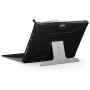 URBAN ARMOR GEAR UAG Designed for Microsoft Surface Pro 7 Plus, Pro 7, Pro 6, Pro 5th Gen (2017) (LTE), Pro 4 Feather-Light Rugged Black Aluminum Stand Military Drop Tested Case