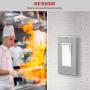 ENERLITES Decorator Switch or Receptacle Outlet Metal Wall Plate, Corrosion Resistant, Size 1-Gang 4.50'' x 2.76'', UL Listed, 7731, 430 Stainless Steel, Silver
