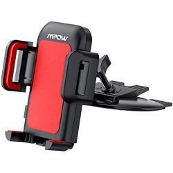 Mpow 051 Car Phone Mount, CD Slot Car Phone Holder, Car Mount with Three-Side Grips and One-Touch Design Compatible iPhone 12/12Mini/12Pro/12Pro Max/11 Series/XR/X/8/8Plus, Galaxy S10/20 Series/S9/S9+