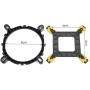 CPU Cooler Bracket Screw Cooling Fans Heatsink Holder PC Desktop for Intel 1150 1155 1366 Motherboard Mount Fan Component