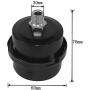 Anndason 2 PCS 1/2''PT 20mm Air Compressor Silencer Filter Metal Air Compressor Intake Filter Noise Muffler Silencer
