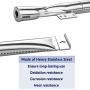 Utheer Grill Replacement Parts for Home Depot Nexgrill 720-0830H, 5 Burner 720-0888 720-0888N 720-0888S Gas Grill, Included 5 Grill Burner Tube, 5 Heat Plates Shield Tents