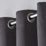 Exclusive Home Curtains Sateen Twill Woven Blackout Grommet Top Curtain Panel Pair, 52x84, Charcoal, 2 Count