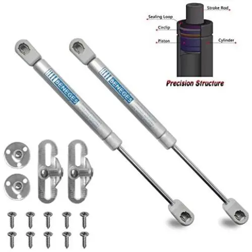 Beneges 2PCs Universal Gas Charged Lift Supports Spring Struts Shocks Dampers Force 18 Lbs/80 N Per Prop, Force Per Set 36 Lbs/160 N, Extended Length 10 inches Beneges 2PCs Universal Gas Charged Lift Supports Spring Struts Shocks Dampers Force 18 Lbs/80 N Per Prop, Force Per Set 36 Lbs/160 N, Extended Length 10 inches