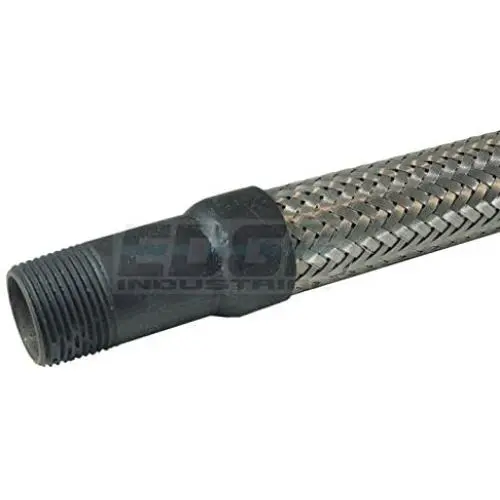 New Flexible Metal Hose Connector 3/4'' x 18'' length air compressor stainless steel braided New Flexible Metal Hose Connector 3/4'' x 18'' length air compressor stainless steel braided