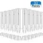 30 Pieces Plastic Pool Joint Pins Replacement Pool Joint Pins and 30 Pieces Rubber Pool Seals Compatible with Intex 13-24 ft Rectangular Metal Frame Pools and Ground Round Metal Frame Pools, 2.36 Inch