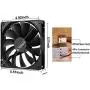 140mm Case Fan Quiet High Performance PC Fan 140mm Standard Case Fan 3pin 4pin Molex Connector 12V DC Computer PC CPU Case Fan 1000RPM 2-Pack 140mm Case Fan Quiet High Performance PC Fan 140mm Standard Case Fan 3pin 4pin Molex Connector 12V DC Computer PC CPU Case Fan 1000RPM 2-Pack