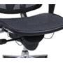 Ergohuman High Back Swivel Chair with Headrest, Black Mesh & Chrome Base