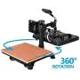 Smartxchoices Pro 5 in 1 Heat Press Machine Combo 360-degree Rotation 12'' x 15'' Swing Away Digital Sublimation Heat Transfer Machine for T-Shirts Hat Mug Plate Cap Sports Bottle Smartxchoices Pro 5 in 1 Heat Press Machine Combo 360-degree Rotation 12'' x 15'' Swing Away Digital Sublimation Heat Transfer Machine for T-Shirts Hat Mug Plate Cap Sports Bottle