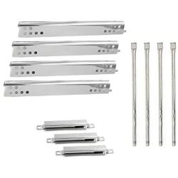 Hongso Grill Replacement Part for Charbroil 463446015, 463446017, 463447018 Gas Grills, Stainless Pipe Burner g466-2500-w1, Heat Plate Tent Shield g465-0012-w1, Adjust Crossover Tube g465-0007-w1