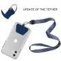 Phone Tether Tab, COCASES 2 Pack Update Phone Lasso Patch with Replacement Part for Smartphone Lanyard Safety Tether(Blue) Phone Tether Tab, COCASES 2 Pack Update Phone Lasso Patch with Replacement Part for Smartphone Lanyard Safety Tether(Blue)