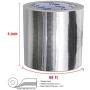 Hxtape Aluminum Foil Glass Fiber Cloth Tape,Silver,Good for HVAC, Sealing & Patching Hot & Cold Air Ducts, Metal Repair (4''-4 mil-20m)