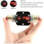 100A Inline Circuit Breaker Reset Fuse, Temank Reset Fuse Holder 100 amp with Manual Reset for 12V-24V DC Car Audio, Stereo Switch and Solar Inverter System(2 Pack) 100A Inline Circuit Breaker Reset Fuse, Temank Reset Fuse Holder 100 amp with Manual Reset for 12V-24V DC Car Audio, Stereo Switch and Solar Inverter System(2 Pack)