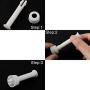 Iceyon 12pcs Plastic Pool Joint Pins Joint & Rubber Seal for Intex Above Ground Metal Frame Pools Replacement Parts (2.16 inch)
