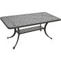 Crosley Furniture Sedona Solid-Cast Aluminum Outdoor Cocktail Table, Black