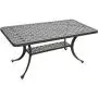 Crosley Furniture Sedona Solid-Cast Aluminum Outdoor Cocktail Table, Black