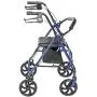 Drive Medical 10257BL-1 Four Wheel Walker Rollator with Fold Up Removable Back Support Drive Medical 10257BL-1 Four Wheel Walker Rollator with Fold Up Removable Back Support