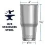 YETI Rambler 30 oz Tumbler, Stainless Steel, Vacuum Insulated with MagSlider Lid YETI Rambler 30 oz Tumbler, Stainless Steel, Vacuum Insulated with MagSlider Lid