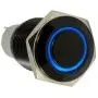 ESUPPORT 16mm 12V 3A Car Blue LED Light Angel Eye Metal Push Button Toggle Switch Socket Plug Latching Black Shell ESUPPORT 16mm 12V 3A Car Blue LED Light Angel Eye Metal Push Button Toggle Switch Socket Plug Latching Black Shell