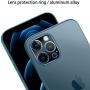 Casetego Compatible with iPhone 12 Pro Max Camera Lens Protector,[2 Pack] Aluminum Alloy Lens Protective Ring Circle Metal Camera Lens Protector for iPhone 12 Pro Max 6.7 inch,Blue