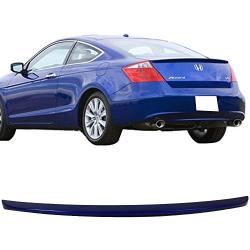 Pre-painted Trunk Spoiler Compatible With 2008-2012 Honda Accord 2Dr Coupe, Factory Style ABS Painted #B551P Belize Blue Pearl Rear Tail Lip Deck Boot Wing By IKON MOTORSPORTS, 2009 2010 2011
