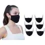 Simlu Fabric Face Mask Reusable with Adjustable Elastic, 2 Layer,Cotton, Breathable, Nose Wire Black Cloth face Mask Washable Simlu Fabric Face Mask Reusable with Adjustable Elastic, 2 Layer,Cotton, Breathable, Nose Wire Black Cloth face Mask Washable