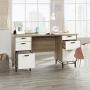Sauder Anda Norr Executive Desk, L: 56.3'' x W: 22.13'' x H: 29.53'', Sky Oak