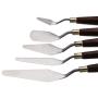 EVINIS 5Pcs Stainless Steel Spatula Palette Knife Painting Mixing Scraper Set,3D Print Removal Tool