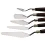 EVINIS 5Pcs Stainless Steel Spatula Palette Knife Painting Mixing Scraper Set,3D Print Removal Tool