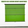 Green Screen Backdrop, 75x79,Wall-Mounted Pull-Down Retractable Style,Wrinkle-Resistant Fabric, Solid Aluminium Metal Casing, Chroma Key for Photo Video, Live Game,Virtual Studio, Studio Photo ect